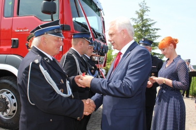 Przekazanie samochodu ratowniczo-gaśniczego dla OSP Jabłonna Lacka 15 czerwca 2019 r.