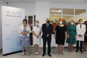 Otwarcie po remoncie punktu rejestracji pacjentów oraz wejścia do Szpitala Powiatowego w Sokołowie Podlaskim 