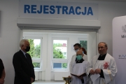 Otwarcie po remoncie punktu rejestracji pacjentów oraz wejścia do Szpitala Powiatowego w Sokołowie Podlaskim 