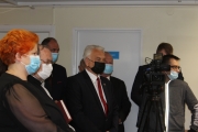 Uroczystość przekazania tomografu komputerowego dla sokołowskiego szpitala 