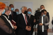 Uroczystość przekazania tomografu komputerowego dla sokołowskiego szpitala 