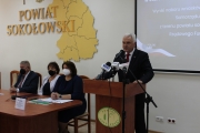 Konferencja prasowa i wręczenie symbolicznych czeków gminom w ramach naboru do Polskiego Ładu