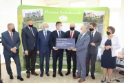 Konferencja prasowa i wręczenie symbolicznych czeków gminom w ramach naboru do Polskiego Ładu
