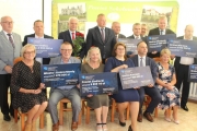 Wręczenie symbolicznych czeków samorządowcom z terenu powiatu łosickiego, siedleckiego i sokołowskiego w ramach Rządowego Programu „Polski Ład” PGR 25.07.2022 r.